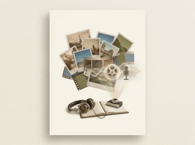 Travel memory album video