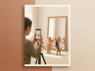 Pets dancing to camera